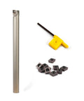 Three Quarter Inch Right Hand Indexable Boring Bar Set With SCLCR3 Holder And Ten Pro Grade Carbide Inserts CCMT09T304 shown with wrench