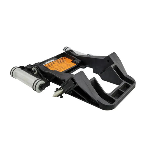 Flooring Nailer Rolling Base Converter For Tongue And Groove Hardwood Five Sixteenth To Three Quarter Inch Installation, side view