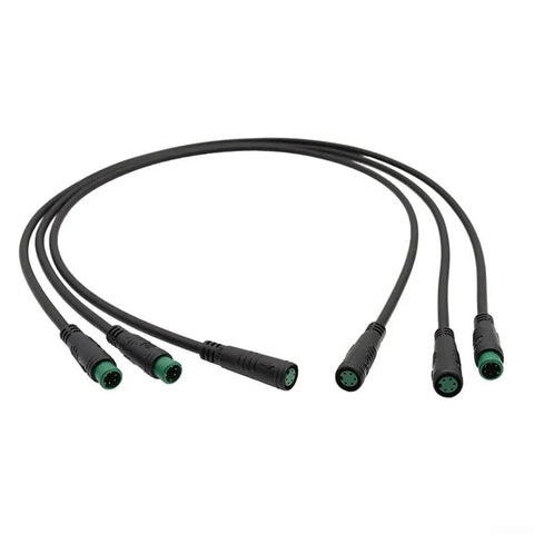 Check Out This Cool 510 Mm E Bike Display Extension Cable With 2 Inch Length That Fits 5 Pin Scooter Dashboard Wiring Perfectly For Easy Upgrades And Super Smooth Ride Control Without Any Mess Or Hassle. Black 5-pin e-bike display extension cable, 510 mm, with six connectors