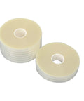Premium OPP Strapping Tape 100 Roll Pack stacked for heavy duty grip and smooth feeding on automatic machines.