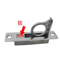 Stainless Steel Pocket Door Pull Handle With Edge Pull Flush Mount Button Style Design for data centers and electrical enclosures