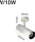 DJVHSRI Recessed Lighting Housing Trim Kits Led Dual-Use Ceiling Downlight displaying dimensions, white aluminum design for ceiling use
