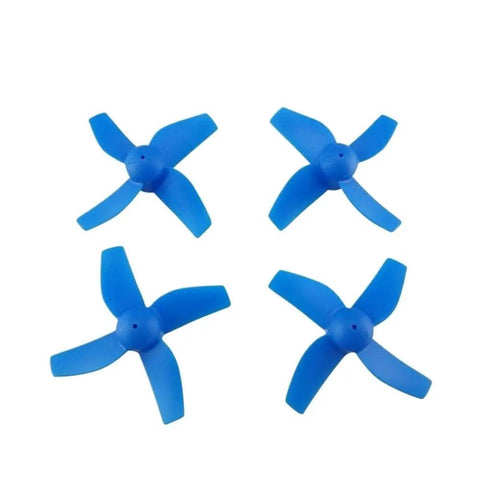 RC Drone Spare Parts Kit Upgrade For E010 Quad Compatible With Carbon Fiber Frame, Propellers CW CCW, Motors, Transfer Cables And Gear To Boost Flight Stability, Minimize Vibration, Easy Install blue propellers set