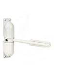 Heavy-Duty Surface Mount Spring Door Closer For Doors From 44 To 154 Lb, Adjustable Closing Force 20-70 Kg, Sturdy White Finish