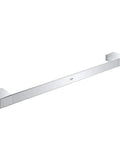 Cube Bathroom Accessories Set In Square Design Dope Modern Lines 19 Inch Total Length Functional 18 Inch Reach Sleek Chrome Finish