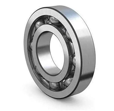 6009 Open Ball Bearing 45x75x16 mm No Seals Chrome Steel Deep Groove, precision machined for machinery and automotive, front view.