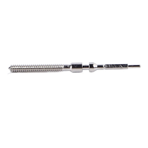 Lightweight Metal Watch Stem For 4130 Movement - Easy Install Rod For DIY Mechanical Watch Repair, metallic stem close-up