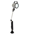 Heavy Duty 18W Led Work Light With Adjustable Multi Joint Arm Machine Lamp For Lathe Cnc Milling Drill Press And Workbench Cool White 110V Ip67 Waterproof Workshop Illumination Tool, mounted on a flexible arm.