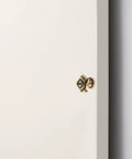 Vintage Floral Cabinet Knobs 1.38 Inch Brass Retro Flower Drawer Pulls Handles For Dressers Wardrobes And Cabinets Set Of 2 installed view
