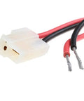 T Shape DC Car Power Cable For Mobile Radios 3 Meter With Inline Fuse And Blade Terminals, 15 Amp Rating, 13.8V DC, Max 60W end view