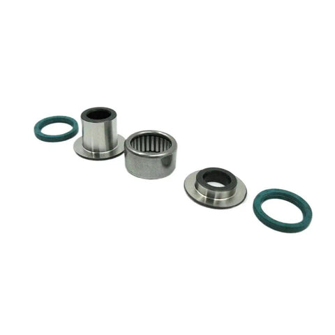 Beef Up Your Rear Shock With This Maintenance Kit Including Needle Roller Bearing And Oil Seals For KX250F, KX450F And KLX450, Restore Smooth Ride And Tight Handling On Your Dirt Bike. Needle roller bearing and oil seals set, metal and rubber parts