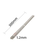 Carbon Steel Welding Electrodes Set 2.0mm And 1.2mm, 50 Pieces Each, Pro Grade Stick Welding Rods, 300mm length