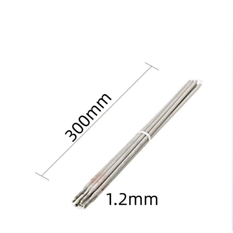 Carbon Steel Welding Electrodes Set 2.0mm And 1.2mm, 50 Pieces Each, Pro Grade Stick Welding Rods, 300mm length