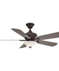 Camhaven V2 Fan Light Kit For 52 Inch Ceiling Fans Sleek Matte Greige Finish 5 Blades 3 Speed AC Motor With Reverse