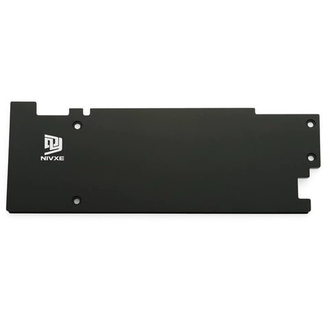 Beefed-Up Aluminum GPU Backplate for GIGABYTE GeForce RTX 5060 and RTX 5050 OC Low Profile 8GB Cards - Front view of sleek rear panel.