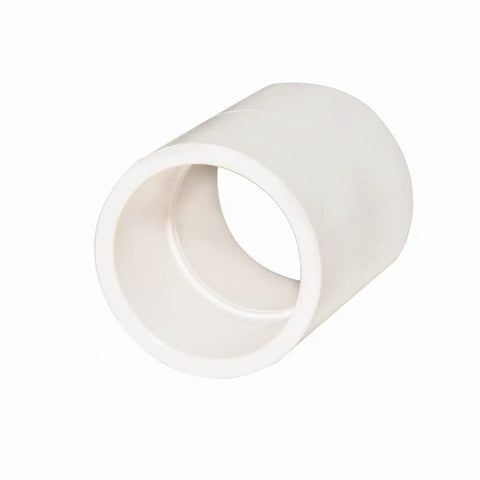 1 Inch PVC Pipe Coupling Adapter Set Slip Socket To Socket Pro Grade Fittings Schedule 40 Easy Install Heavy Duty Tensile White