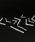 10Pcs RC Airplane Plastic Pin Hinges for RC Planes And Helicopters DIY Model Wing Parts displayed on black background