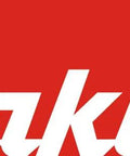 Makita logo in white font on a red background
