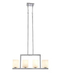 Karsen Traditional 4 Light Indoor Pendant Dimmable Frosted Glass For Entryways Dining Rooms Foyers In Polished Chrome