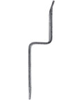 Heavy Duty Barn Door Latch With Drop Bar Lock Brackets Built From Galvanized Pressed Steel To Resist Rust And Corrosion, side view