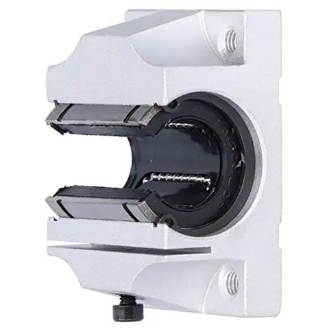 Side view of 20mm Bore Linear Ball Bearing Slide Block For Linear Guide Rails, Smooth Glide, Precise Motion, 68mm x 51mm x 31mm