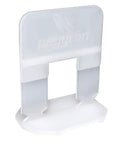 White 1mm Tile Leveling System Tabs Pack Of 500 For Perfect Flat Installs, Prevent Lippage During Mortar Setting