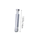 Heavy Duty 24 Piece Silver Furniture Connector Set With Thread Fastening Cam Lock Fittings showcasing a single 1.57in dowel pin