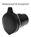 Smooth Signal Hdmi 4K 60Hz Female To Female Threaded Panel Mount Pass Through Adapter with waterproof dust cap.