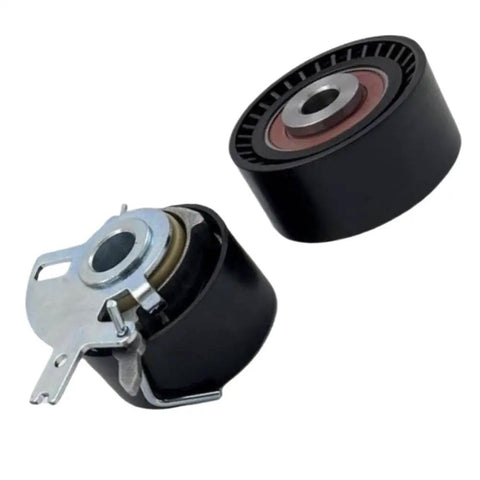 Top Quality Timing Belt Pulley Set Kit For Land Rover Freelander 2 Evoque Discovery Sport Models From 2006 To 2018 Replace LR032526 KTB715 black metal tensioner pulleys