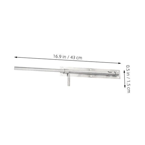 Top Tier Heavy Duty 10 Pack Stainless Steel Slide Bolt Latches For Securing French Doors Barn Sheds And Gates With No Sweat Install And Rock Solid Security Hold, 16.9 inch stainless steel latch.