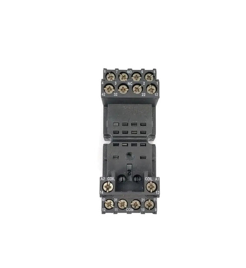 24VDC Relay With Base Included, 6 Amp Switching Capacity, Overload Protected, Durable Relay Module For DIY Projects, Automation And Control Panels Plug And Play Ready mounted relay base