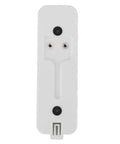 Video Doorbell Back Plate White Plastic Wall Mount Replacement With Mounting Kit And Screws shown on white background