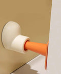 Heavy Duty Door Stoppers For Wall Protection Made With Durable PP And TPR Materials Keep Walls Scratch Free And Doors Safe shown in action