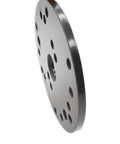 Rock Solid Universal Router Base Plate With Mounting Screws And Alignment Pin, 6-1/2 inch acrylic plate, detail view.
