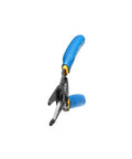Klein Tools 11055EP wire cutter and stripper with blue handles, spring-loaded for copper wire