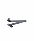 2-Pack Black Lid Support Hinges, Rotatable Folding Lid Hinges for Window, Door, Box, Case, and Cabinet – Durable Iron Construction
