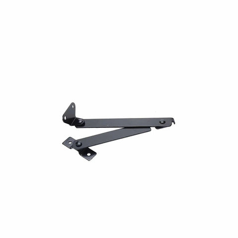 2-Pack Black Lid Support Hinges, Rotatable Folding Lid Hinges for Window, Door, Box, Case, and Cabinet – Durable Iron Construction