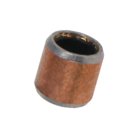 Top Shelf Oilless Bushings 4Mm Bore Smooth Operator Sleeve Bearing made of bronze composite on carbon steel base.