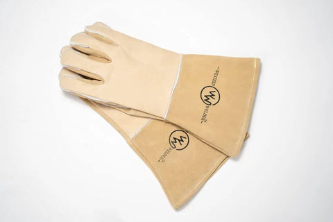 Stick Welding Gloves Heat Resistant With Pro Grade Premium Grain Cowhide Leather Heavy Duty Cotton Lining Reversed Palm Large