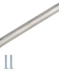 Solid Wire Cabinet Pulls Ultra Minimal Handles For Cupboards And Drawers, Satin Nickel Finish, 100mm Center To Center with screws