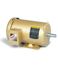 Workhorse 3HP Electric Motor 1760 RPM 3 Phase 60Hz TEFC F1 182T Frame 3632M Industrial Grade side view image