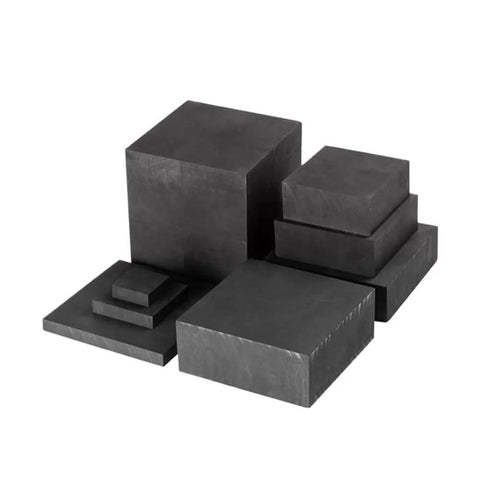 Premium Dope Graphite Block Plate with 5Mm to 50Mm Thickness stacked, ideal for versatile high heat applications 30X50X100Mm, pure graphite sheet