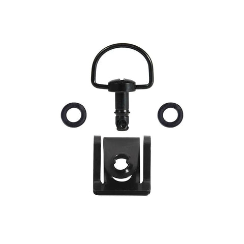 Motorcycle Race Fasteners Quick Release D Ring One Quarter Turn Clip Style Type C Dark Black 17mm Universal Fit