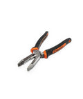 Heavy Duty 8 Inch Wire Stripper Tool With Integrated Shear Cut Cutter And Drop Forged Steel Blades And TPR Grips open view