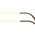 Side view of Unisex Outdoorsman II Aviator Sunglasses With Gold Frame And G Fifteen Green Lenses 62 Millimeter Size For Classic Pilot Style