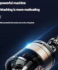 Close-up of powerful motor for Portable Automatic Shoes Washer And Compact Laundry Cleaner With Built In Spin Dry.