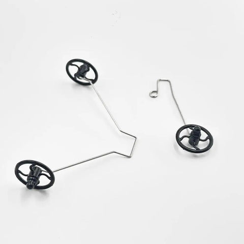 Airplane Foam Landing Gear Replacement Kit for Hand Throw Gliders and DIY Planes and Helicopters with durable wheels.
