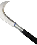 Multipurpose Gardening Sickle With Manganese Steel Blade And Stainless Steel Handle Black Rubber Grip For Cutting Grass Vines Branches Weeds Edging Lawns And Underbrush