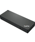Straight Up Game Changer Thunderbolt 4 Dock Station with 100W Fast Power and Stunning 4K Display Output, sleek black design.