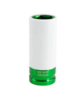 Heavy Duty Half Inch Drive 22 Mm Lug Nut Impact Socket Featuring A Scratch Proof Protective Sleeve For Smooth Rim Safe Removal.